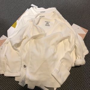 Long sleeve white kimono top.